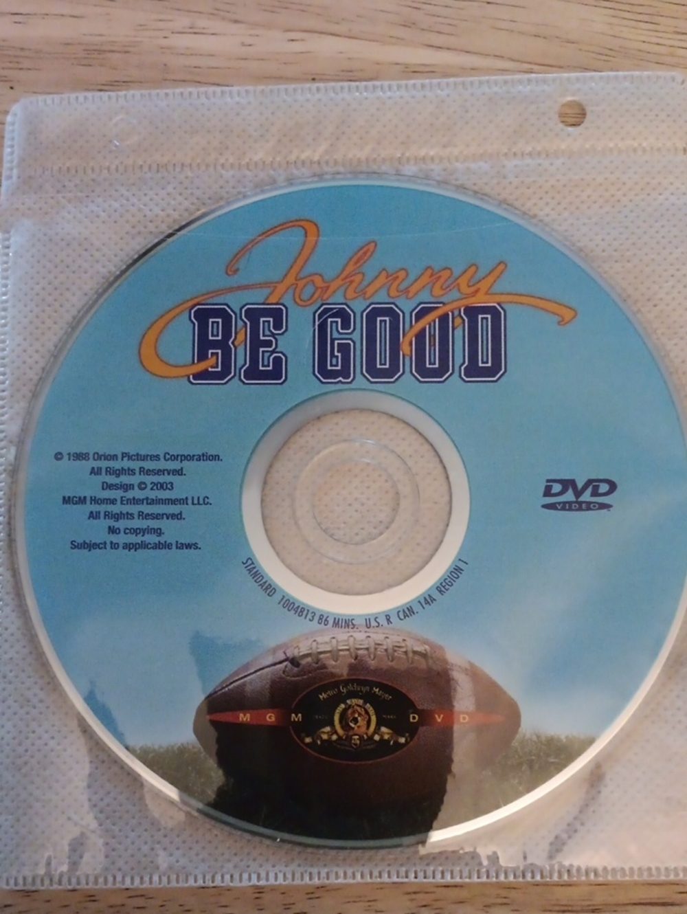 Johnny Be Good DVD *NO CASE*